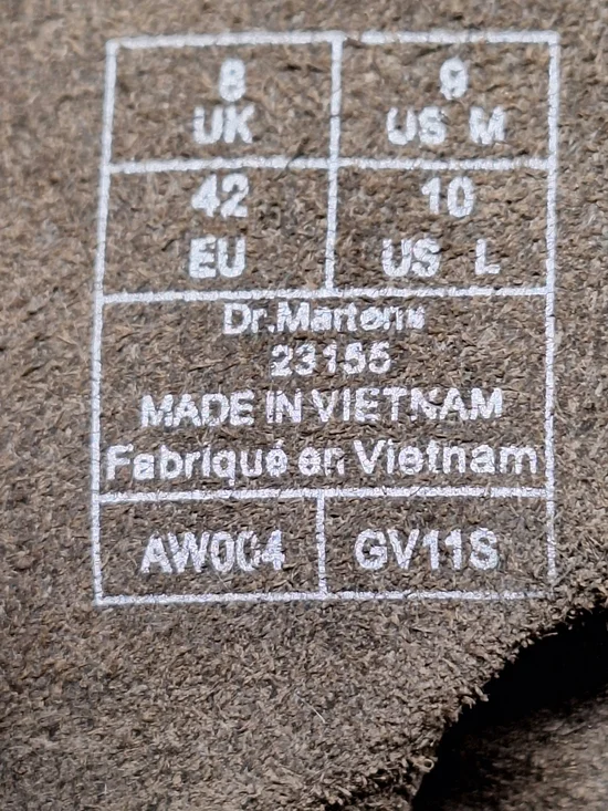 Dr. Martens Brown Leather 8-Eye Lace-Up Boots - Picture 2 of 16